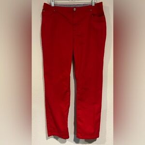 Appleseed Vibrant Red Pants Size 16